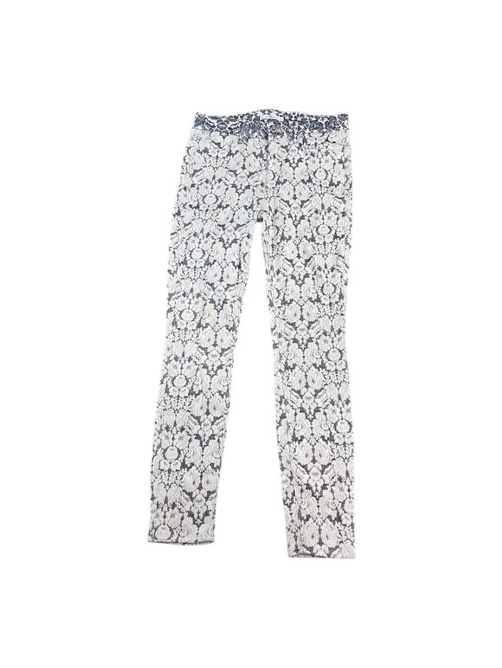 . 7 For All Mankind Tailored Skinny Ankle Dutch Jacquard Floral Women’s Size 27